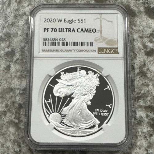 2020 W American Silver Eagle Proof NGC PF70 Ultra Cameo