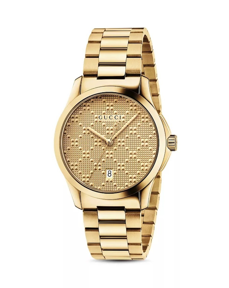 Gucci YA126461 G-timeless 38mm Gold-tone Stainless Steel Bracelet