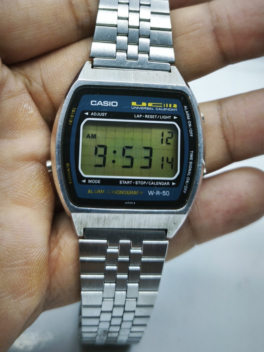 Vintage Casio UC-50W UNIVERSAL CALENDAR (1980s) All Parts Original !! RARE !! View 4