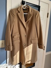 Classic Women' Ralph Lauren Camel Wool Blend Coat Size 6