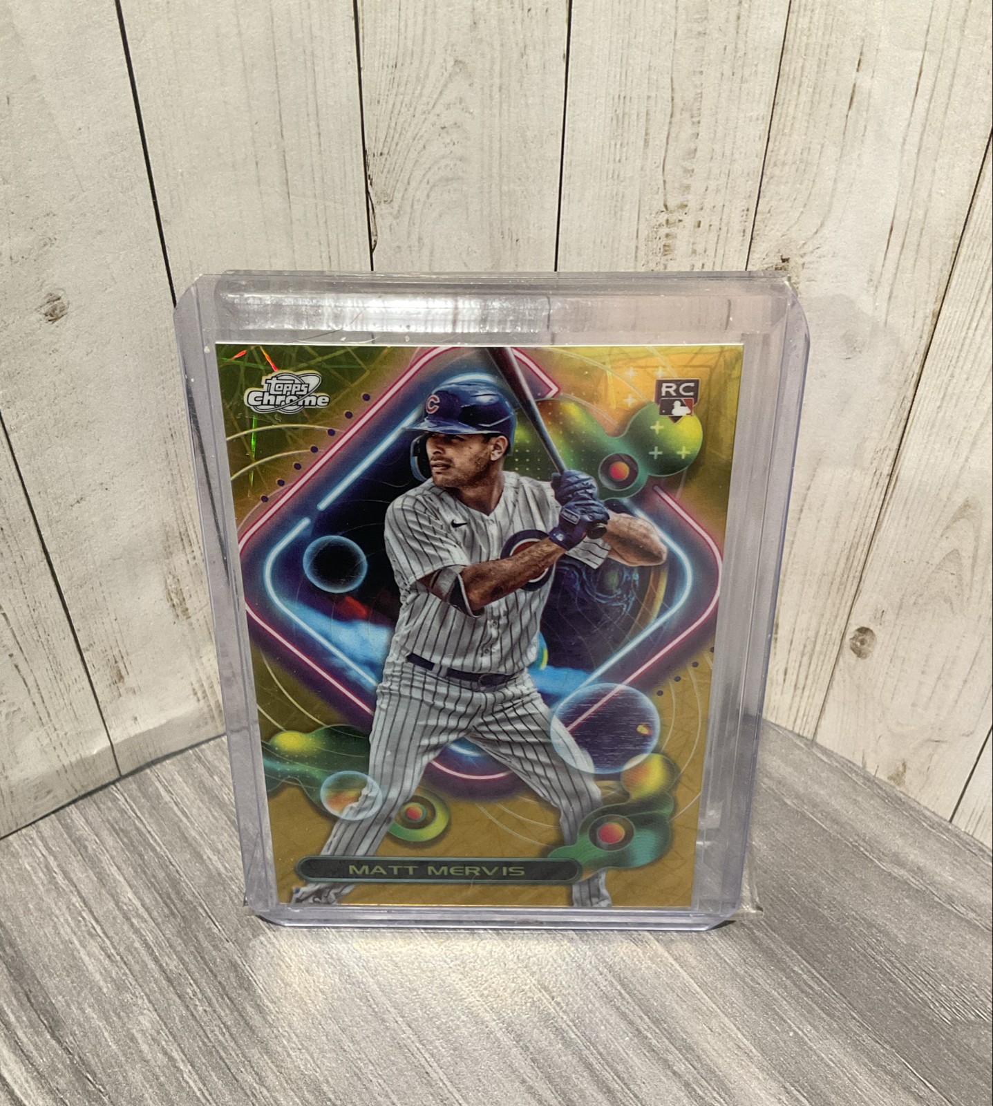 2023 Topps Cosmic Chrome - Matt Mervis Gold Interstellar Refractor /50 (RC) BB1