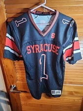 Syracuse University Orangemen #1 Gameday Greats Jersey Black Orange Sz Medium M