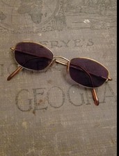 Brooks Brothers BB262 Oval Eyeglass Frames Only Gold Wire Rim 46-20 Vintage