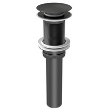 Bathroom Sink Drain Without Overflow, Pop Up Sink Drain, Matte Black