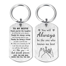 to My Bestie Gifts for Her - Bestie Birthday Friends Friendship Engraved