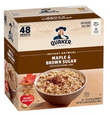 Quaker Instant Oatmeal Maple & Brown Sugar Individual Packets 1.51 Ounce Pack