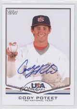 2011 Topps USA Baseball Team Auto Cody Poteet #USA-A60 Auto 2x6