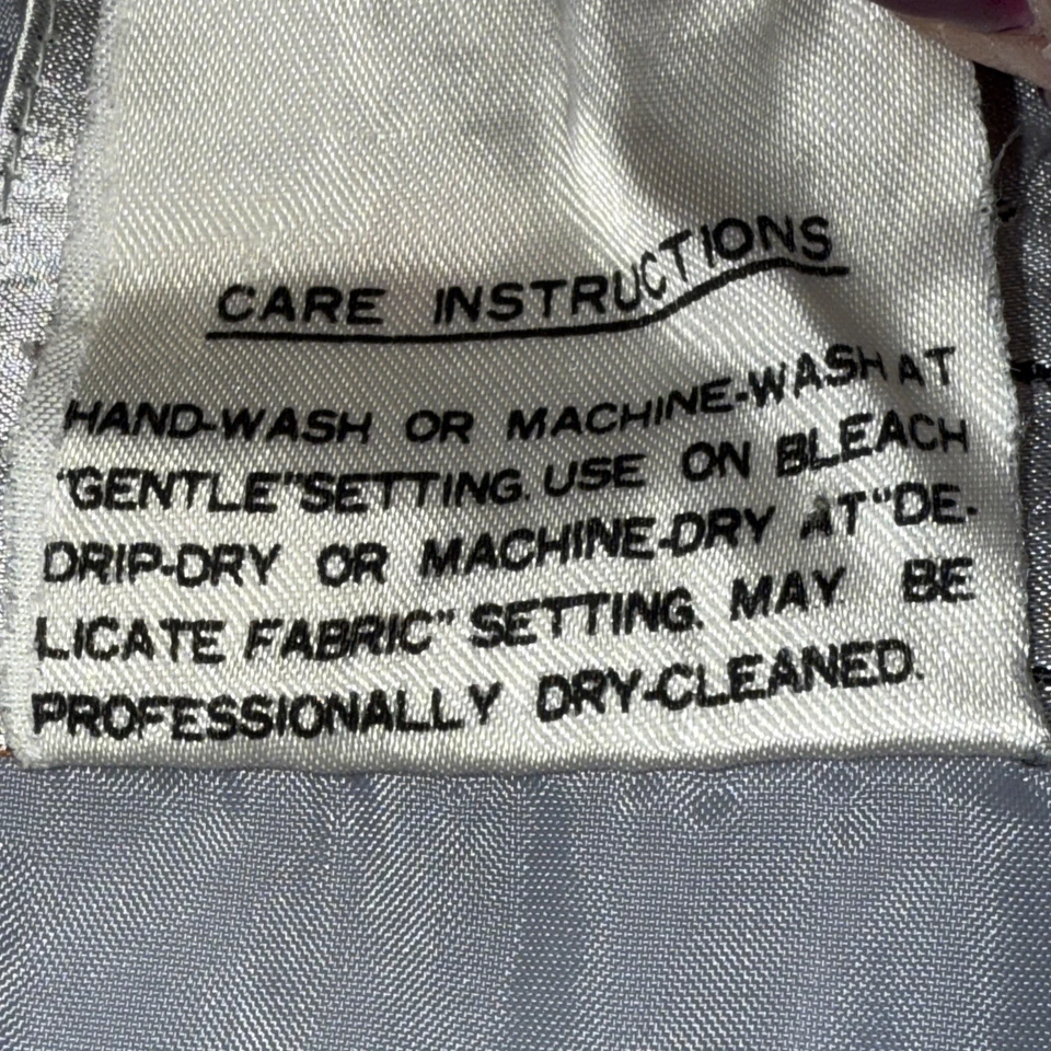 Chaleco acolchado de esquí vintage raro años 70-80 Suzy Chaffee S escena de montaña con sol Foto 3 de 4