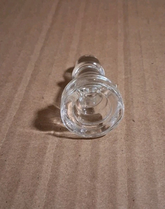 Pieza de juego de ajedrez Bishop de vidrio transparente, 2-7/16" de alto x 1-1/8" de ancho Foto 3 de 4