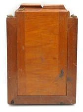 Vintage Wooden Mahogany Film Plate Holder for Large Format 3.5x4.5" Cameras