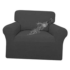  100% Waterproof Couch Cover, Dual Waterproof Sofa Cover, Chair Dark Gray