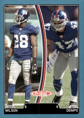 2007 Topps 2007 Topps Total - 1st Edition Copper #63 Will Demps / Gibril Wils...
