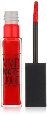 Maybelline New York Color Sensational Vivid Matte Liquid Lipstick, Rebel Red-#35