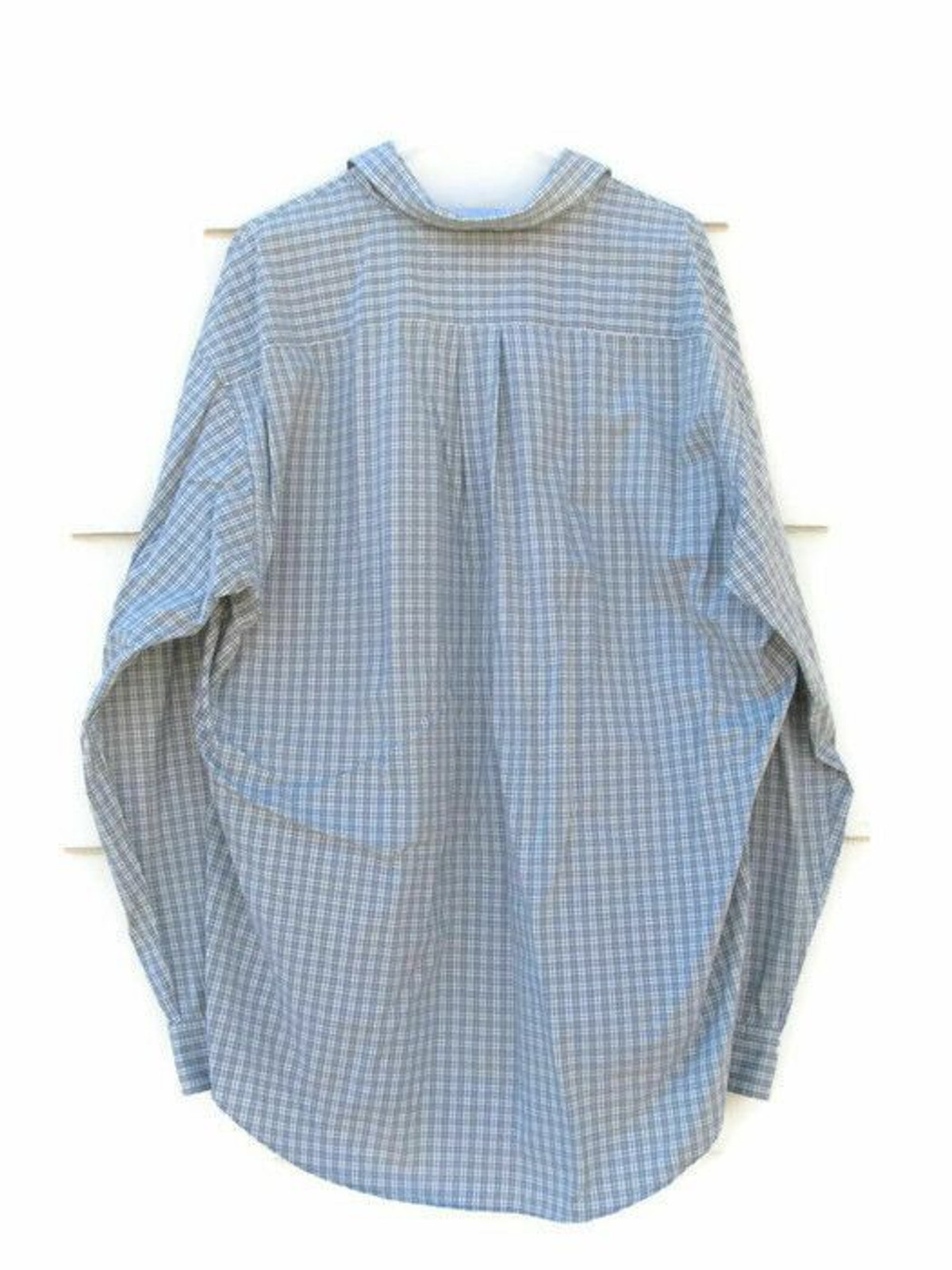 Tommy Hilfiger Mens Long Sleeve Dress Shirt Plaid & Checks Gray Green XL 012 thumbnail 6