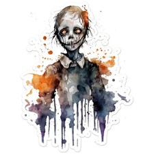 Scary Undead Zombie - Vinyl Decal Sticker - Car Window Laptop - ebn11904