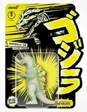 SUPER7 REACTION GODZILLA TOHO 1955 GLOW IN DARK ACTION FIGURE EXCLUSIVE