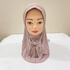 Muslim Scarves Wraps Hijab 2-6Y Middle East Girls Kids Turban Scarf Shawl Amira