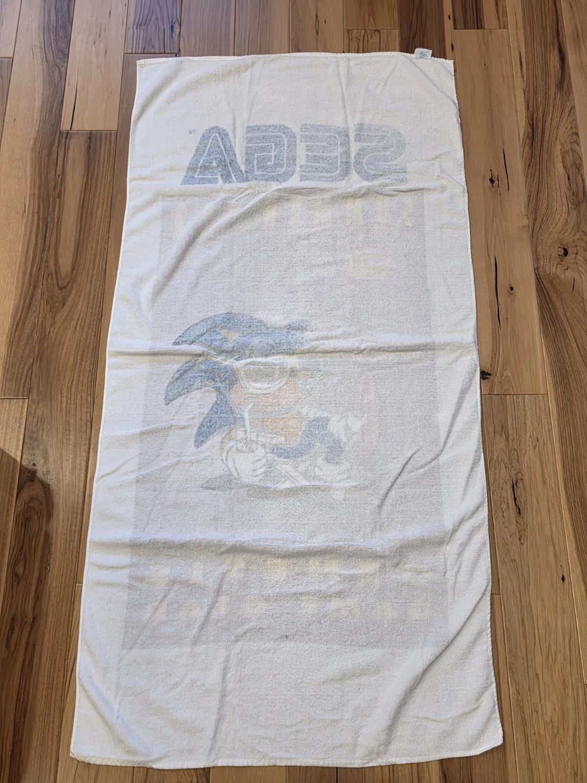 Vintage 92 Sonic The Hedgehog Promo Beach Towel Genesis Game Gear New Sega image 2
