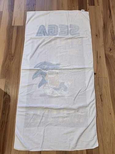 Vintage 92 Sonic The Hedgehog Promo Beach Towel Genesis Game Gear New Sega image 2