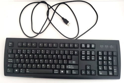 Solidus Peripherals Keyboard KU-2971 KBS225FE-USB-BL Bilingual English ...