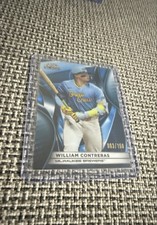 2025 Topps Chrome Black - William Contreras #81 Blue Lava Refractor /150