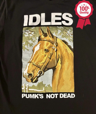 Idles Band T Shirt Mens Black Horse Pumk s Not Dead Punk TR833