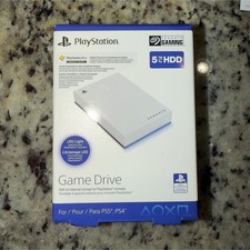 Seagate Game Drive 5TB External HDD White for PlayStation 5 4 USB 3.0/3.1