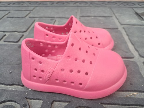 TOMS Alpargata Mallow Slip On Toddler Girls Pink Rubber - Picture 2 of 3
