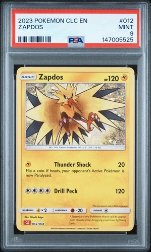 2023 POKEMON CLASSIC CHARIZARD & HO-OH EX DECK #012 ZAPDOS PSA 9