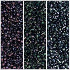 Miyuki Delica 11/0 Olive Matte Metallic Collection DB312, DB327, DB1053