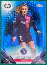Lieke Martens 2023-24 Topps Chrome UEFA Women's #81 Blue Mojo /250 - Soccer Card