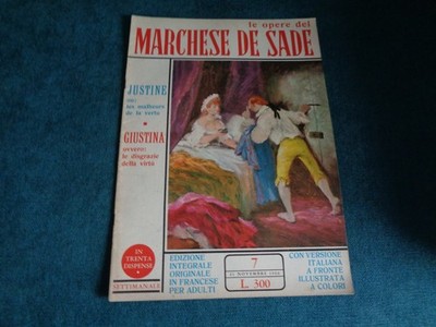 DIE WERKE DES MARQUIS DE SADE JUSTINA ODER DAS UNGLÜCK DER TUGEND NR. 7-1966