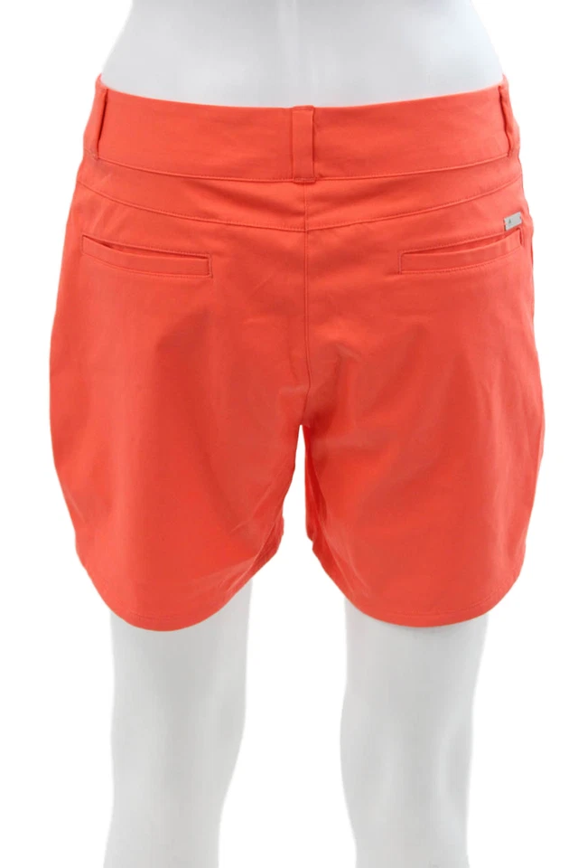 Adidas Unisex Orange Beach Polyester Shorts Size 4 - Image 3 of 4