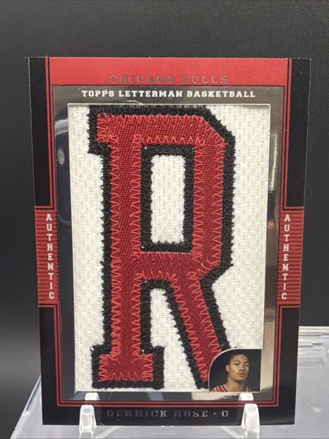 2007-08 Topps Letterman Derrick Rose RC Patch 19/25 Redemption “R” Patch