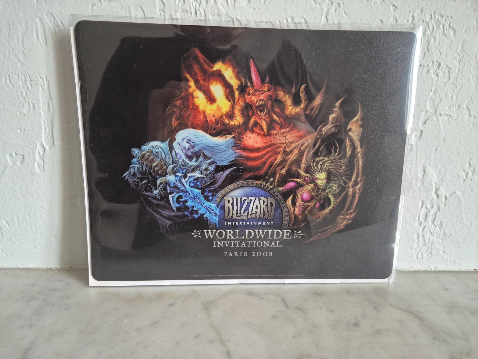 Tapis de souris gaming de précision tissu micro-tissé base antidérapante WWI 2008