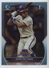 2023 Bowman Draft Chrome Sky Blue Refractor Devin Saltiban #BDC-2 10qe