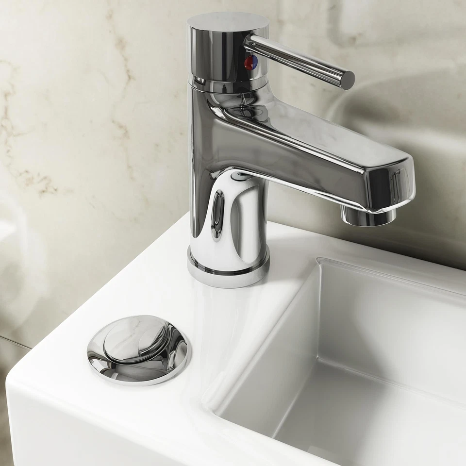 2-in-1 Rimless Close Coupled Toilet & Sink On Top Tap & Waste Dual Flush Modern - Image 3 of 4