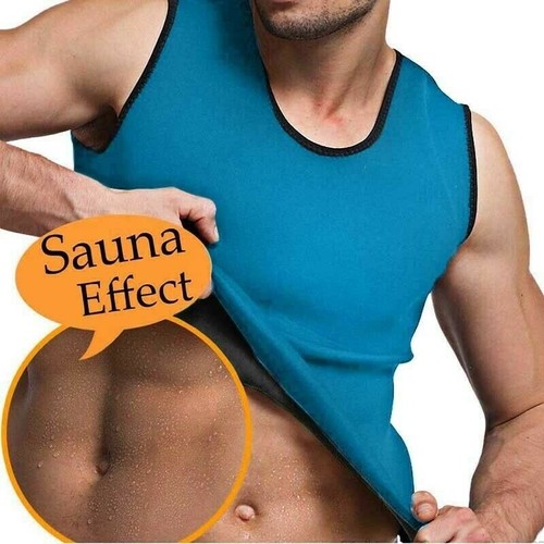 chaleco de sauna de compresión de ginecomastia para hombre, camiseta sin mangas, - Picture 12 of 16