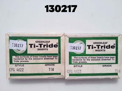 CPG 4622 T16 New Full Package of 10 Greenleaf Tungsten Carbide Inserts