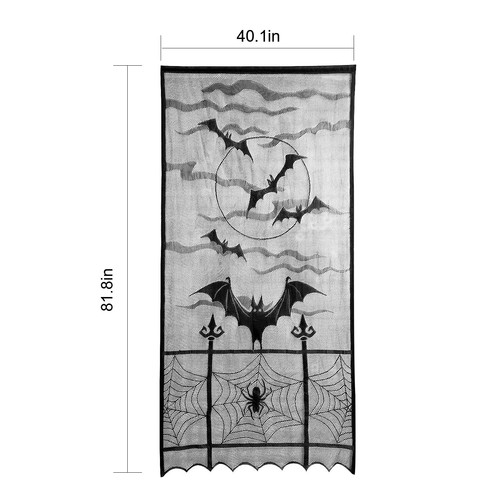 Halloween Vorhang Dekor Indoor Set Mantel Schal Tischdecke Abdeckung Fenster Tür USA - Bild 2 von 22