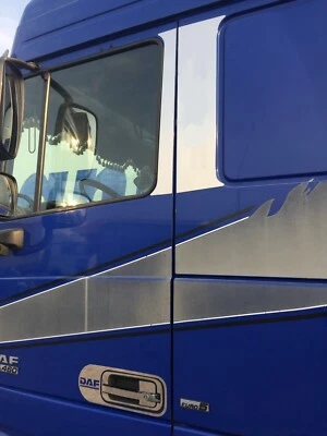 Único Espejo Acero Inoxidable Puerta Ventana Decoración para Camión DAF XF