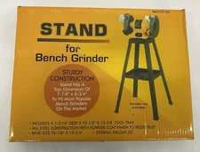 Universal Bench Grinder Stand With Tool Tray Steel Work Bench Buffer Stand 
