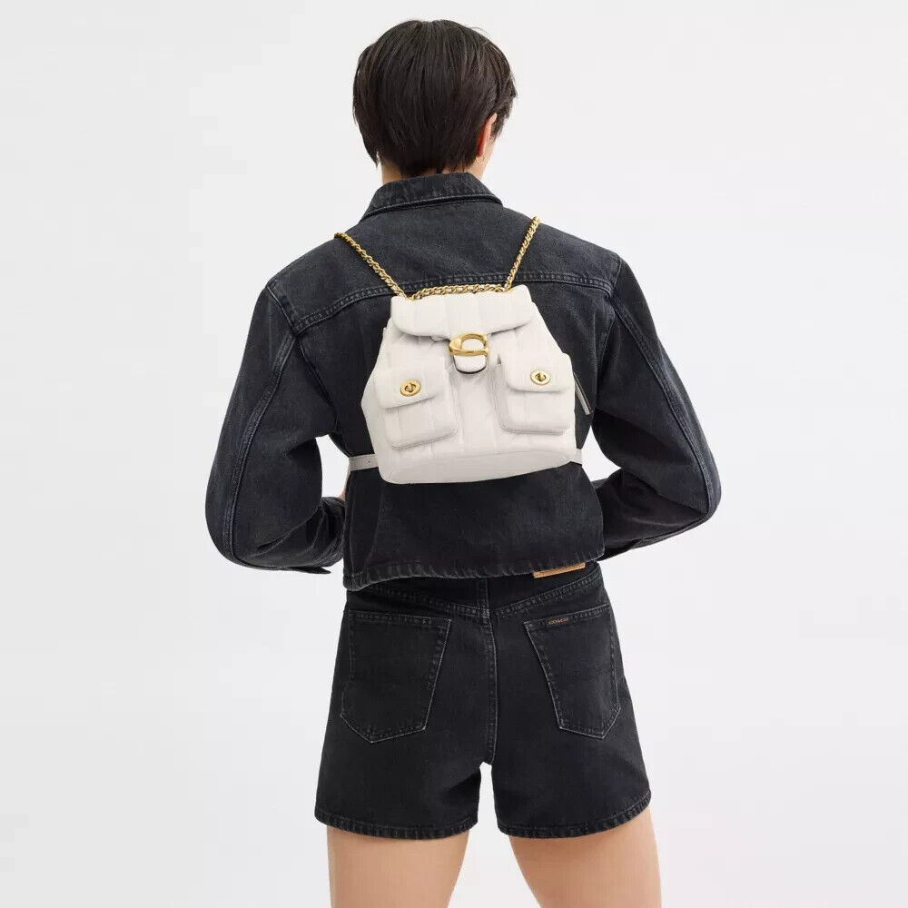 COACH Tabby Quilted Backpack Chalk CU076 outlet NEW F/S JPN COACH Tabby Quilted Backpack Chalk CU076 outlet NEW F/S JPN
