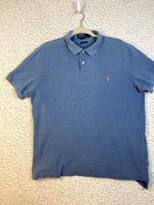 Polo Ralph Lauren Polo Men's XL Short Sleeve Button Up Golf Casual Blue Shirt