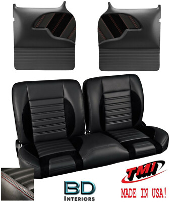 Sport R 55'' Bench Seat & & Molded Door Panel Kit 1955-1959 Chevy Trucks - TMI