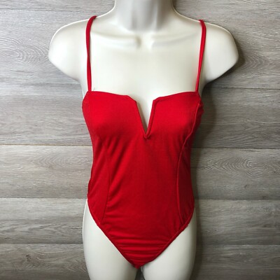 boohoo red bodysuit
