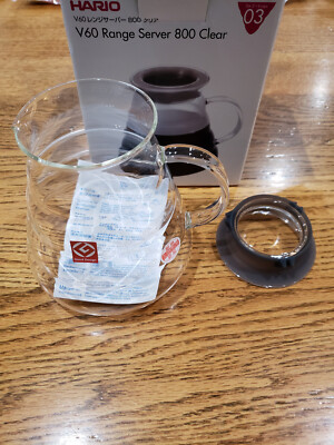 Caraffa Hario V60 800ml Vetro - Server Per Caffè Filtro, Trasparente - Foto 4