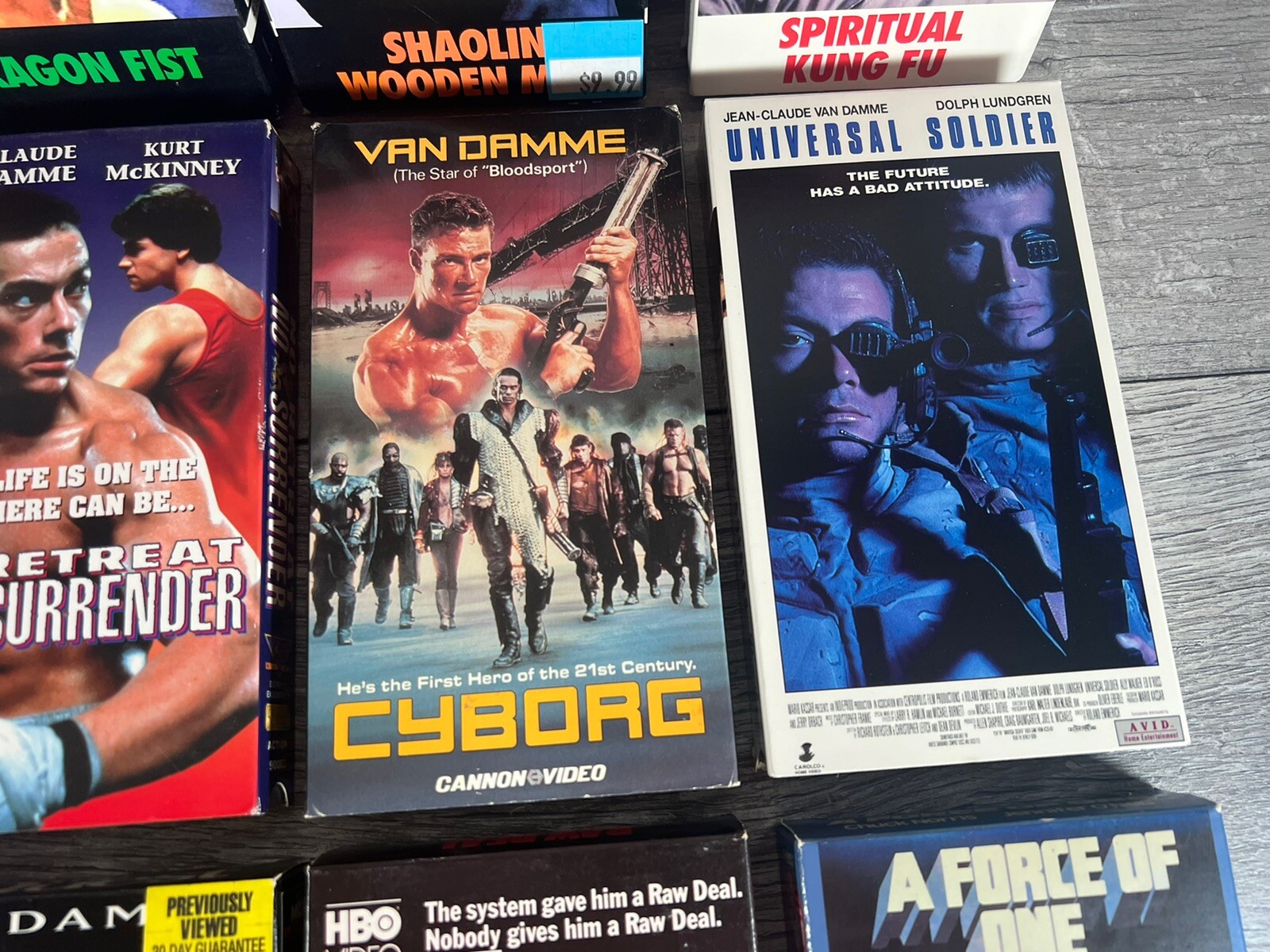 JeanClaude Van Damme Jackie Chan Chuck Norris Arnold Action VHS Movie