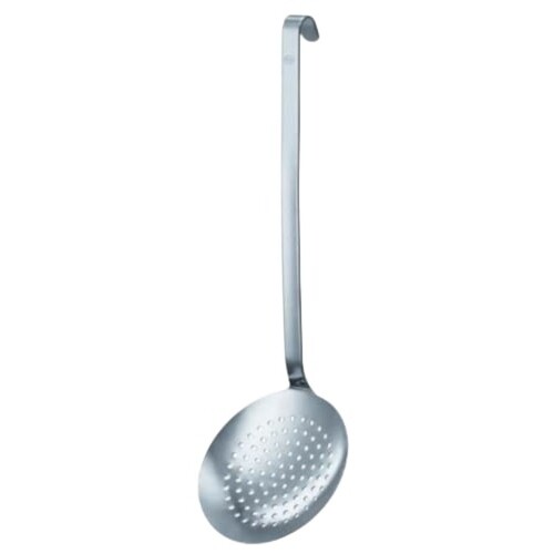 Wok-Set Aus Edelstahl – Langer Spatel, Schöpflöffel, Skimmer & Schaufel, Holzgriff