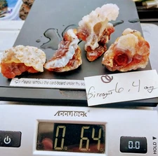 Vintage 1970s Deer Creek Arizona Fire Agate Rough 6.4 Ounces